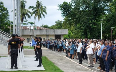 MITAMBONG SI GOVERNOR ARIS AUMENTADO SA KINAUNHAN NIYANG FLAG-RAISING ACTIVITY