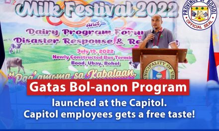 Gatas Bol-anon Program launched at the Capitol