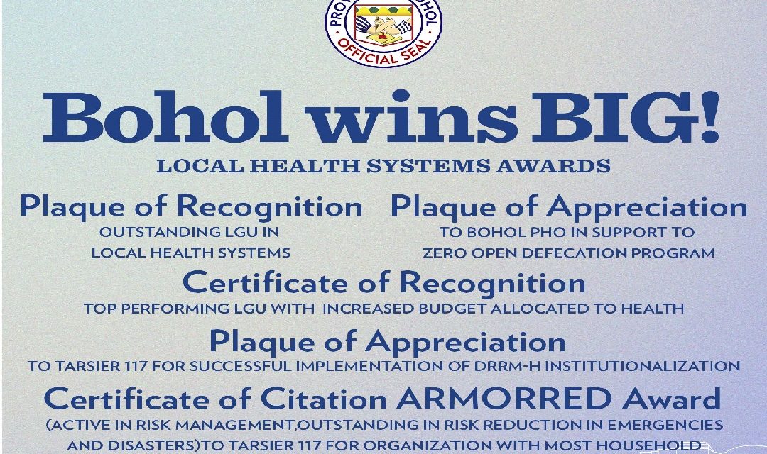 <strong>Bohol Awarded for Health Development</strong>