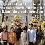 THE NEWLY ELECTED ICT COUNCIL BOHOL OFFICERS TAKE OATH DURING BOHOL’S RIZAL DAY CELEBRATION